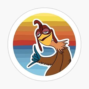 Sunset Chicken Retro Shaka Hang Loose Decal Sticker 5 inch - for Car, Laptop, Motorcycle or Any Smooth Surface