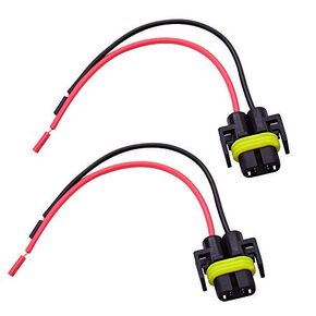 H11 H8 880 881 Headlight Female Adapter Connector Wiring Harness Socket for Headlight Or Fog Light 2Pack