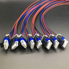 Set 8 Compatible with GM Ignition Coil Connector Wiring Pigtail Harness LS2 LS7 D581 D585 Truck