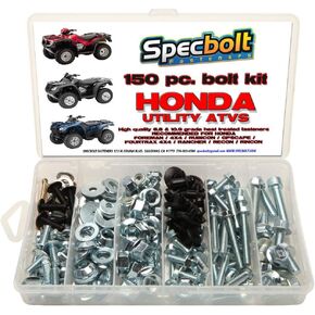 150pc Specbolt Fasteners Brand 150pc Bolt Kit for Maintenance & Restoration. Fits: Honda Utility ATV & 4x4 Quad