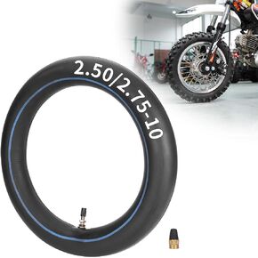 2.50-10 2.75-10 Inner Tube with Straight Valve Stem Compatible with CRF50 XR50 DRZ70 JR50 DRZ70 PW50 Razor MX650 MX500 Mini Pit Dirt Bikes