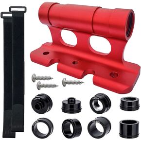 Versatile Bike Block, Thru AXLE (15x110 5x100 12x100 15x100) - Bicycle Truck Bed/Storage - Aluminum Alloy Bicycle Front Fork,Quick Release Fork for Truck, Trailer, Bikes, Red