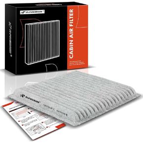 A-Premium Cabin Air Filter w/Activated Carbon Compatible with Ford, Lincoln & Mazda - Edge 2007-2014, MKS 2009, MKX 2007-2015, MKZ 2008-2009, CX-9 2007-2015 - 2.0L 3.5L 3.7L - Replace# 7T4Z-19N619-B