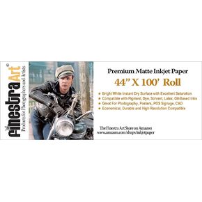 44" X 100' Premium Arctic Matte Inkjet Photo Paper - Roll 3 INCH CORE