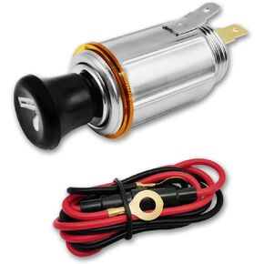 12V Car Cigarette Lighter, Car Free Installation Cigarette Lighter Element Socket Plug Socket DC Button, Cigarette Lighter Replacement Accessory Push Button for Most Automotive Vehicles