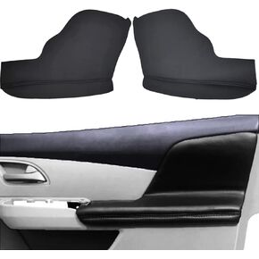 DSkoiph Front Door Panels Armrest Cover Leather Left & Right Replacement Fit for Honda Odyssey 2011-2017 (Black)