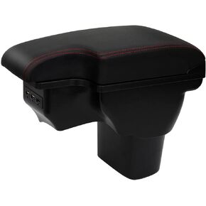 for Nissan Juke Consoles Armrest Box Double Layer Storage with 3 USB Port