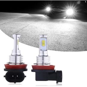 2 قطعة مصباح ضباب LED للسيارة H4، 3570 2SMD 4000LM حزمة CREE فائقة السطوع بجهد تيار ثابت ومصباح أداة ثابت، مصباح مؤشر عرض اختراق قوي، لمعظم الموديلات (أبيض)