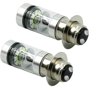 2x 100W ICE BLUE High Power H6 lights Bulbs For Yamaha ATV YFM 125 250 350 400 450 600 660 700 Big Bear Wolverine Grizzly Raptor