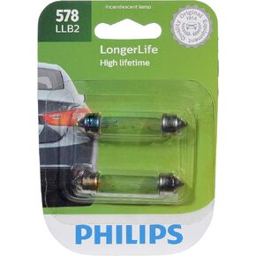 Philips 578 LongerLife Miniature Bulb, 2 Pack