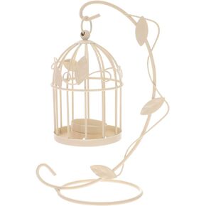 Uonlytech 1pc Metal Birdcage Candle Holder Wedding Lanterns Candle Holder for New Year Iron Candle Holders Metal Birdcage Candlestick Metal Cage Candlestick Vintage Retro Decor Table Hanging
