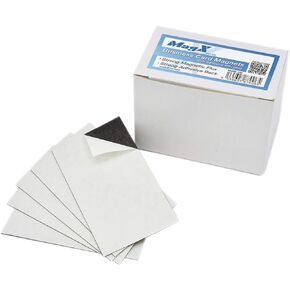 MagX Magnetic Business Card with Adhesive 2x3.5 inch(100-pack), Magnets with Self Adhesive, Peel and Stick, Stationery, Office Supply