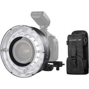 Flashpoint R200 Ring Flash Head with Bag Compatible for Evolve 200/200Pro or Godox AD200/AD200Pro Flash Strobe Speedlite Monolight, 200Ws High Power for Outdoor Portrait Shooting and Wedding Shooting