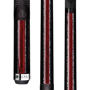 LUCASI LP15 Cue, Midnight Black, Cocobolo/Silver Crush Inlay, Pinnacle Carbon Fiber Composite Shaft