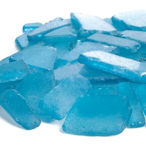 Nautical Crush Trading Sea Glass | Caribbean Blue Colored Sea Glass Mix | 11 Ounces of Sea Glass for Art Crafts and Decor | Sea Glass Bulk