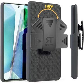 Rome Tech Holster Case with Belt Clip for Samsung Galaxy S21 / S21 5G [ONLY] Slim Heavy Duty Shell Holster Combo - Rugged Phone Cover with Kickstand Compatible with Samsung Galaxy S21 - Black