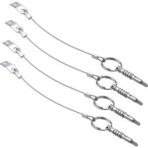 Boat Pins Quick Release W/Lanyard Prevent Loss, Stainless Steel Bimini Top Pin Pack of 4