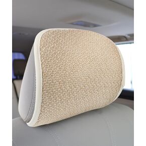 2Pcs Car Headrest Covers,Head Rest Cover for Car,Car Accessories Interior Auto Accessories,Soft Car Seat Head Rest Cover Protector,Breathable Auto Head Rest Covers for Car Truck SUV (Black)