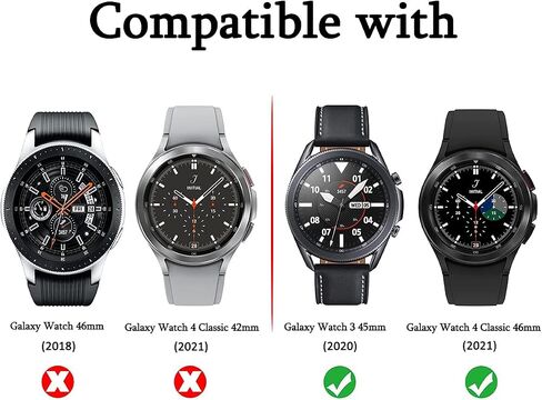 Suoman 4-Pack for Samsung Galaxy Watch 3 45mm Screen Protector, Tempered Glass Screen Protector for Galaxy Watch 3 45mm (2020)[Anti-Scratch] [2.5D 9H Hardness] in Saudi Arabia