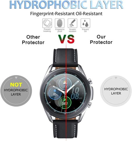 Suoman 4-Pack for Samsung Galaxy Watch 3 45mm Screen Protector, Tempered Glass Screen Protector for Galaxy Watch 3 45mm (2020)[Anti-Scratch] [2.5D 9H Hardness] in Saudi Arabia