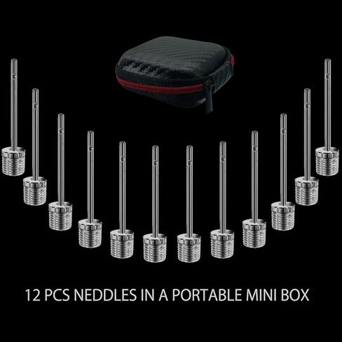 Air Pump Needles for Balls Soccer Ball Pump Needles Basketball Needles for Air Pump - Pack of 12pcs Copper Base Material Rustproof and Durable in Saudi Arabia