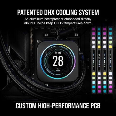 CORSAIR DOMINATOR PLATINUM RGB DDR5 RAM 64GB (2x32GB) 5600MHz CL40 AMD EXPO iCUE Compatible Computer Memory - Gray (CMT64GX5M2B5600Z40K) in Saudi Arabia