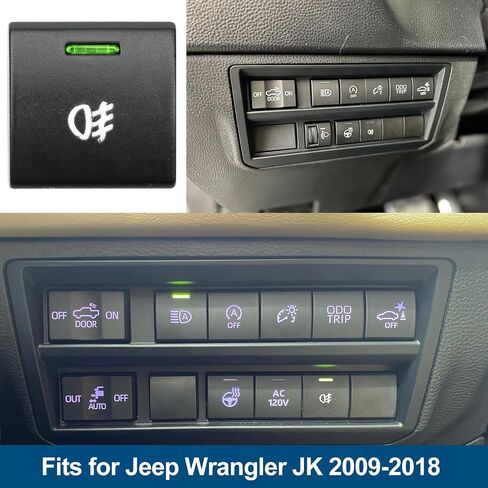 H11 H8 الضباب ضوء الأسلاك تسخير لJ'eep 2009-2018 رانجلر JK ث / OEM نمط تشغيل / إيقاف مجموعة التبديل و 40A 4-Pin التتابع مصابيح الضباب المقبس سلك موصل لأضواء القيادة الضباب LED in Saudi Arabia