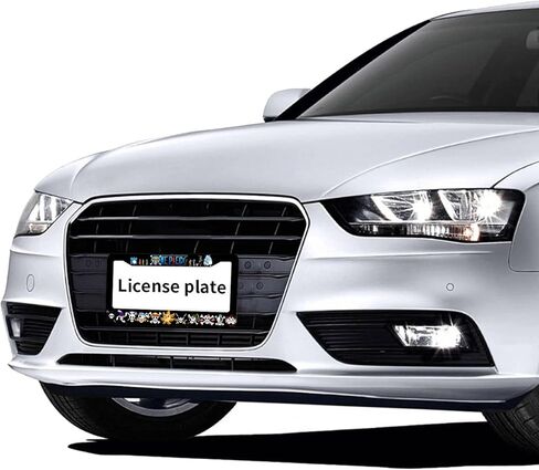 أنيمي إطار لوحة ترخيص السيارة 2 حزمة، لطيف أنيمي لوحة ترخيص يغطي حامل الديكور الألومنيوم علامة سيارة الإطار اكسسوارات السيارات للنساء الرجال 12.2 × 6.3 بوصة 2 فتحات مع مسامير (أنيمي 6) in Kuwait