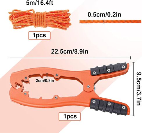 Boat Kayak Anchor- Stainless Steel Anchor Grip with 5mm Paracord, Kayak Canoe Equipment Accessories Brush Clamp Anchor with Teeth for Fishing Boating Camping in Kuwait