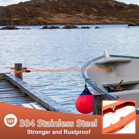 Boat Kayak Anchor- Stainless Steel Anchor Grip with 5mm Paracord, Kayak Canoe Equipment Accessories Brush Clamp Anchor with Teeth for Fishing Boating Camping in Kuwait