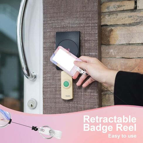 3 عبوات من حامل شارات الخدمة الشاقة مع بكرة قابلة للسحب، وبطاقة تعريف اسم العامل، ومشبك حلقة تسلق، وغطاء واقي للبطاقات العمودية للمكتب الرئيسي، والطبيب، والممرضة، ومدرس الطالب الطبي (3 قطع رخامية) in Kuwait