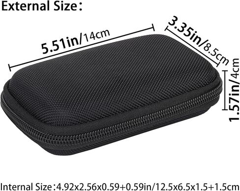 Aenllosi Hard Carrying Case Replacement for Western WD Black 1TB 2TB 4TB 5TB P10 / 500GB 1TB 2TB P50 Game Drive Portable External Hard Drive (for P50) in Saudi Arabia