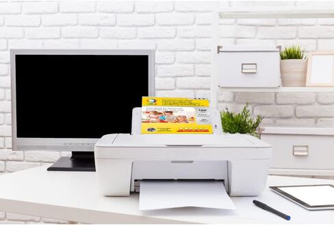 ورق صور قابل للطباعة بنفث الحبر ذاتي اللصق عالي اللمعان 50 ورقة لكل حزمة 135/80 جرامًا للمتر المربع 8.5 × 11 بوصة حجم الرسالة 216 × 279 مم in Kuwait