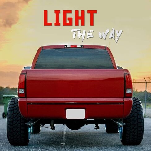 3rd Third Brake Light LED Compatible with 1999-2006 Chevrolet Silverado 1500 2500 3500 & HD Classic High Mount Stop Third Center Cargo Rear Brake Light Bar Taillight (Black Smoke) in Kuwait