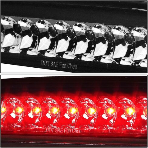 DNA MOTORING 3BL-TTAC95-LED-BK-SM Black Housing LED Third Tail Brake Light [Compatible with 95-17 Tacoma] in Kuwait