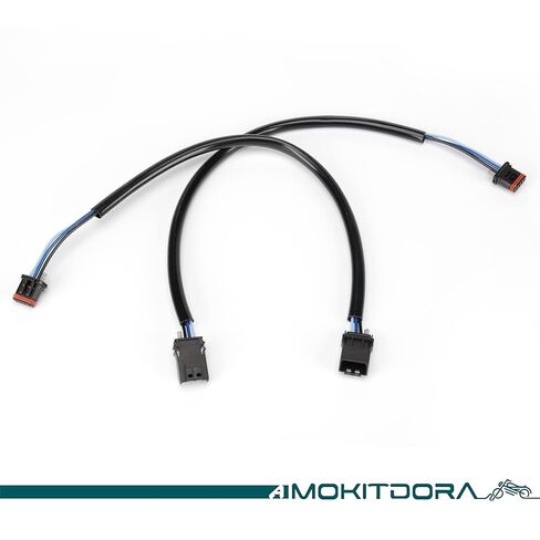 MoKitDora 12 "داينا سبورتستر سوفتيل الجبهة بدوره إشارة المقود الأسلاك تسخير التوصيل والتشغيل طقم وصلة الوصل لموديلات هارلي 2016-2023 in Saudi Arabia