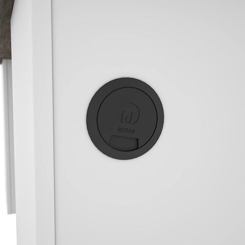 غلاف مكتبي Bestar Norma 71W باللون الأسود والرمادي اللحاء in Kuwait