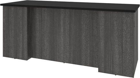Bestar Norma 71W Desk Shell in Black & bark Gray in Saudi Arabia
