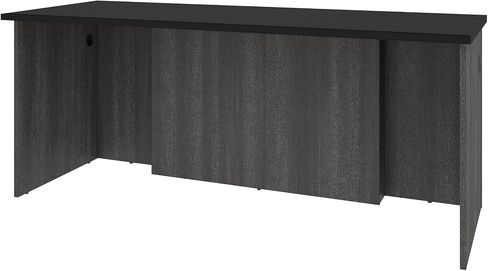 Bestar Norma 71W Desk Shell in Black & bark Gray in Saudi Arabia