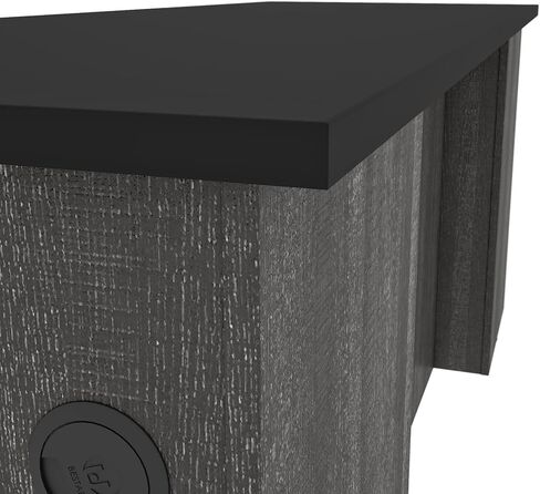 Bestar Norma 71W Desk Shell in Black & bark Gray in Saudi Arabia