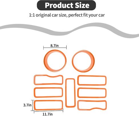 شبكة شبكية شبكية وغطاء أمامي وإكسسوارات ديكور خارجية متوافقة مع ملحقات Jeep Wrangler JL Gladiator JT الخارجية 2024+ (شبكة برتقالية بدون شبكة) in Kuwait