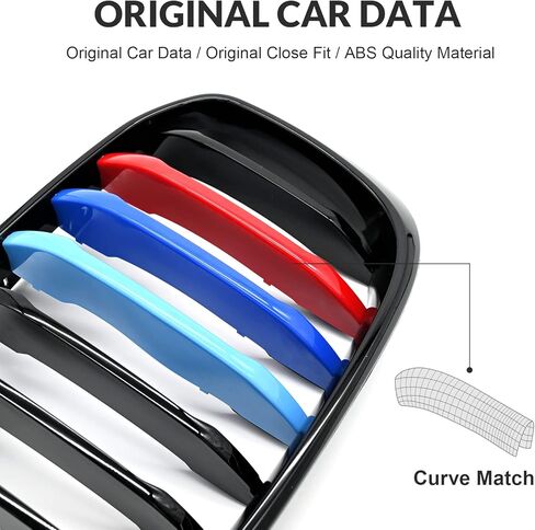 زخارف شبكية قياسية متوافقة مع 2018-2021 BMW X3 G01 و2019-2021 X4 G02 (غير مناسبة لـ X3 M، X4 M) ملحقات لشريط شبكة الكلى (7 حزم) in Kuwait