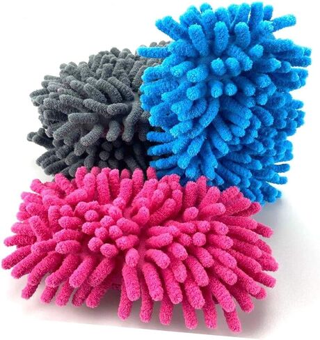 4 Pieces Microfiber Shag Whiteboard Eraser，Whiteboard Eraser Washable Microfiber Shag Dry Erase Board Eraser, for School/Mark/Classroom/Whiteboard/Blackboard/Office/Car in Kuwait