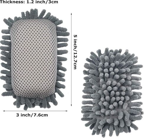 4 Pieces Microfiber Shag Whiteboard Eraser，Whiteboard Eraser Washable Microfiber Shag Dry Erase Board Eraser, for School/Mark/Classroom/Whiteboard/Blackboard/Office/Car in Kuwait