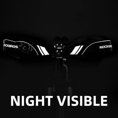 ROCKBROS Handlebar Mitts Mountain Bike Bicycle Bar Mittens Cold Weather Bike Pogies Mitts Windproof Thinsulate Thermal Winter Handlebar Mittens for Mountain Bikes, ATV, Snow Mobile, Motorcycles in Saudi Arabia
