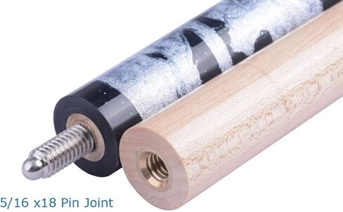 تصميم اللوحة المصنوعة يدويًا على شكل عصا القيقب للبلياردو (الجيل الثاني) غراء على الطرف in Kuwait