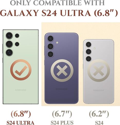 GVIEWIN Designed for Samsung Galaxy S24 Ultra Case with Slide Camera Cover+Screen Protector, [Military Grade Shockproof] Marble Slim Protective Phone Case for S24 Ultra 5G 6.8" (Quicksand/Purple) in Kuwait