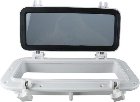 YaeMarine Boat Rectangular Porthole Window, Rectangle Opening Portlight Yacht Porthole 15-3/4" x 7-7/8" / 400mm×200mm in Saudi Arabia