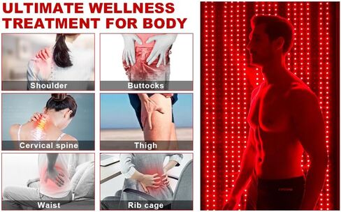Red Light Therapy Mat Full Body- Near-Infrared Light Therapy for Full Body, 660nm Red Light and 850nm Infrared Light for Back Pain in Saudi Arabia