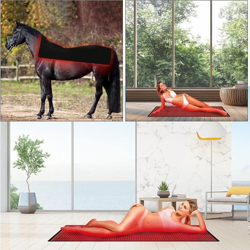Red Light Therapy Mat Full Body- Near-Infrared Light Therapy for Full Body, 660nm Red Light and 850nm Infrared Light for Back Pain in Saudi Arabia